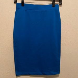 Imperial Blue Knee-length Forever 21 Skirt